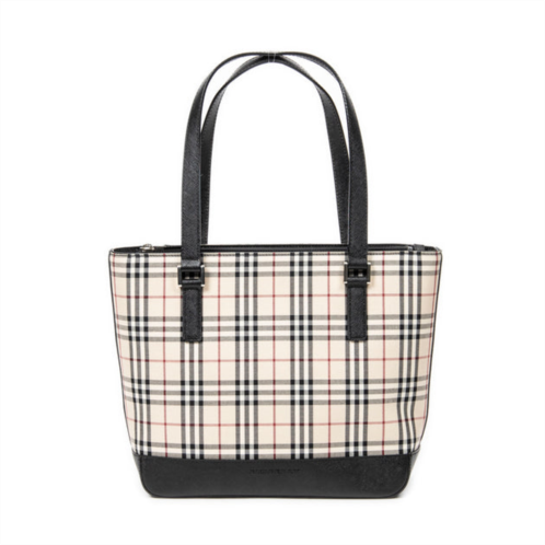 Burberry zip shopping tote