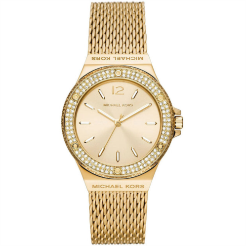 Michael Kors womens lenox gold dial watch