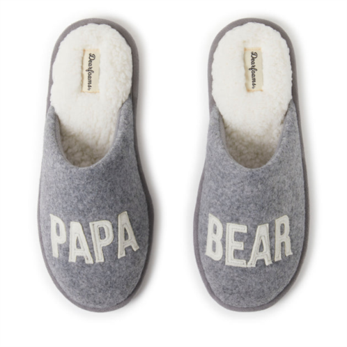 Dearfoams mens carson papa bear family scuff slipper