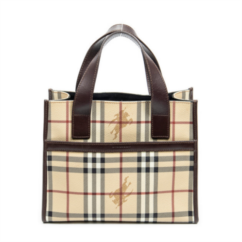 Burberry square shopping tote