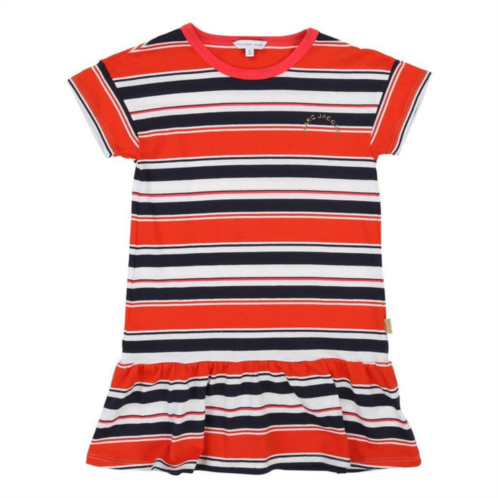 Little Marc Jacobs orange navy striped dress