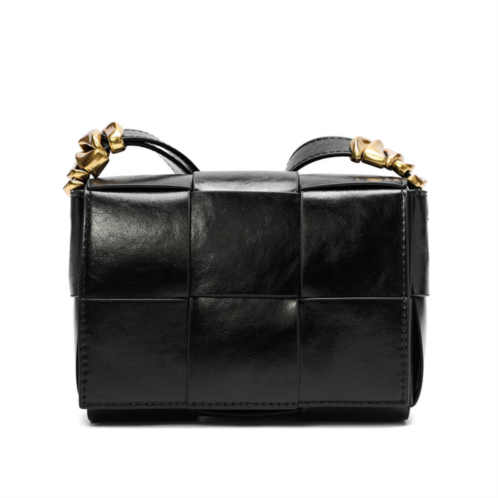 Tiffany & Fred Paris woven leather crossbody bag