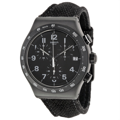 Swatch mens destination nyc black dial watch