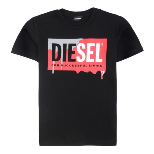 Diesel black drip logo t-shirts