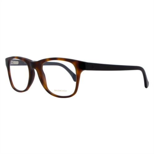 Balenciaga square eyeglasses ba5034 052 dark havana/black 52mm 5034