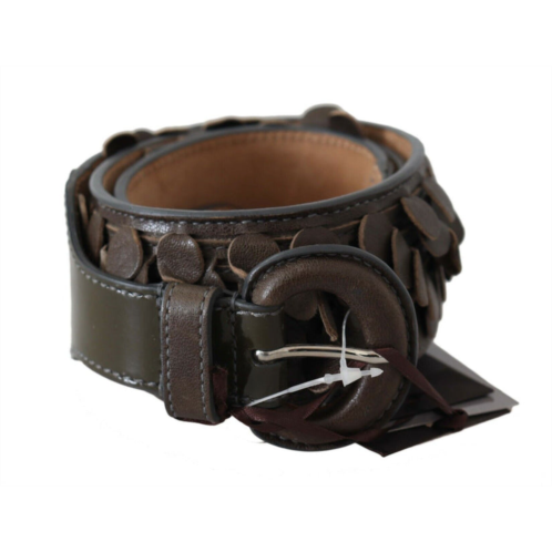 Ermanno Scervino leather round buckle waist womens belt