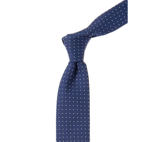 Boss Hugo Boss open blue dots silk tie