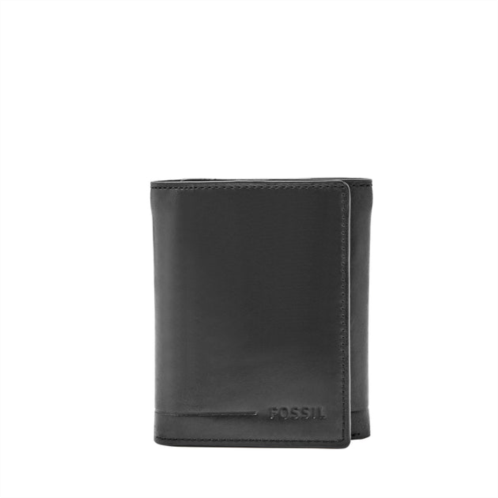 Fossil mens allen rfid leather trifold
