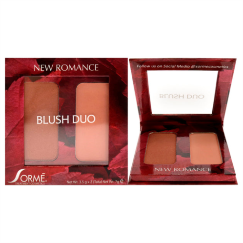 Sorme Cosmetics blush duo compacts - new romance by for women - 2 x 0.12 oz blush