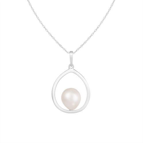 Splendid Pearls 14k gold drop shaped pearl pendant