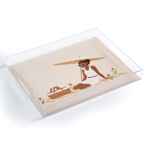 Deny Designs camilleallen a private picnic in the spring acrylic tray