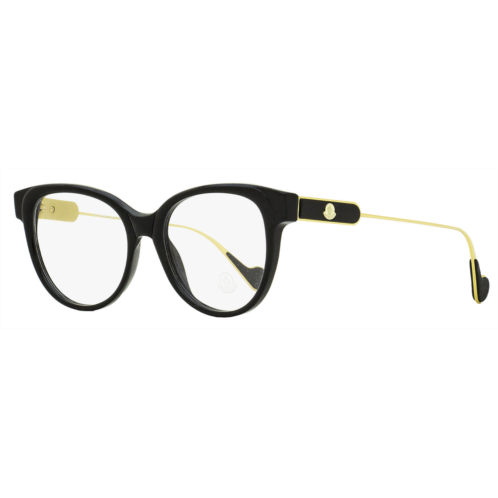 Moncler womens pantos eyeglasses ml5056 001 black/gold 53mm