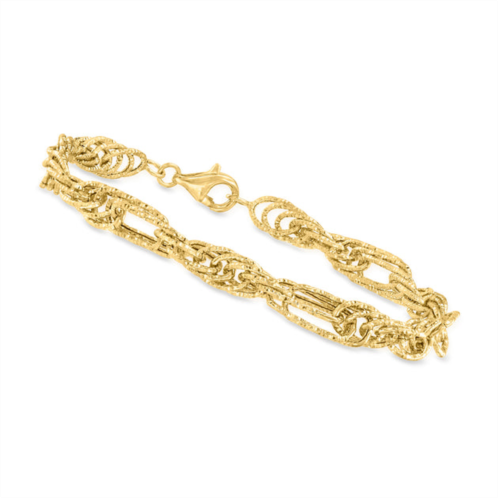 Canaria Fine Jewelry canaria 6mm 10kt yellow gold oval-link bracelet