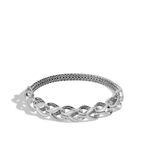 John Hardy asli classic chain link half bracelet in silver