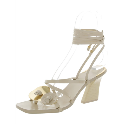 Tory Burch womens leather embellished slingback sandals