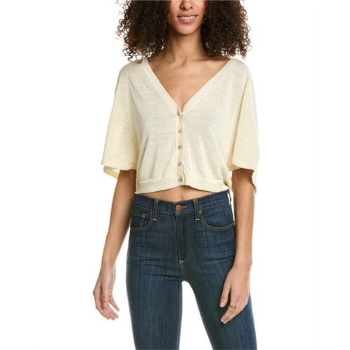Ba&sh linen-blend blouse