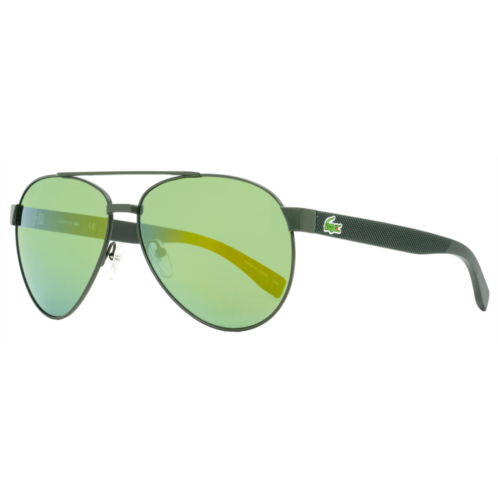 Lacoste unisex aviator sunglasses l185s 315 dark green 60mm