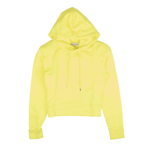 A_Plan_Application neon yellow cotton pullover hoodie