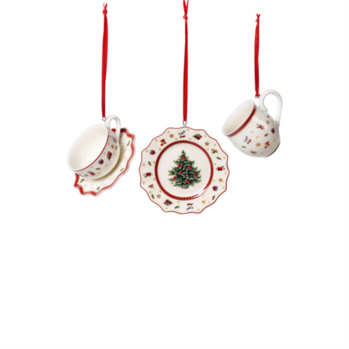 Villeroy & Boch toys delight decoration ornaments : tableware, white set of 3