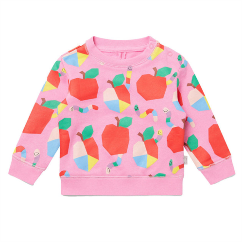 Stella McCartney pink apple print sweatshirt