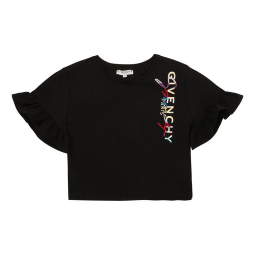 Givenchy black ruffle logo t-shirt