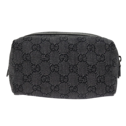 Gucci cosmetic pouch canvas clutch bag (pre-owned)