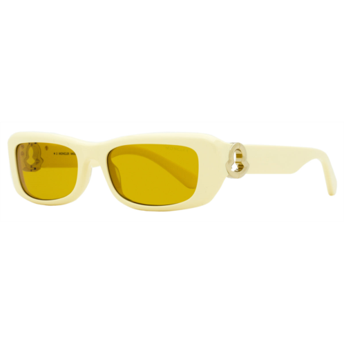 Moncler womens minuit sunglasses ml0245 25e ivory/gold 55mm