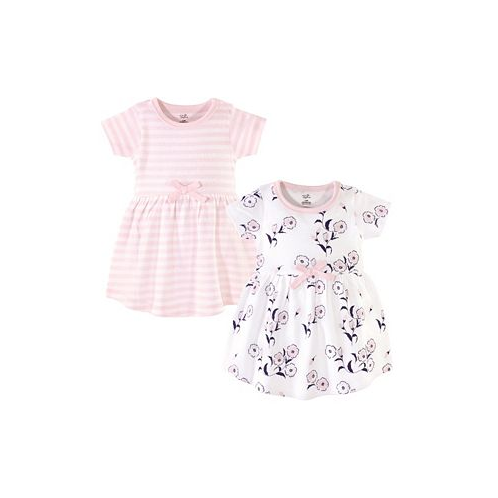 Touched by Nature Baby Girl Organic Cotton Short-Sleeve Dresses 2pk Wild Flowers