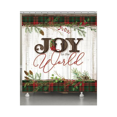 Laural Home Holiday Joy Shower Curtain