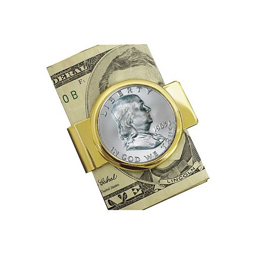 American Coin Treasures Mens Franklin Silver Half Dollar Coin Money Clip