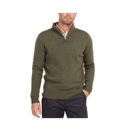 Barbour Mens Nelson Essential Wool Quarter Zip Sweater