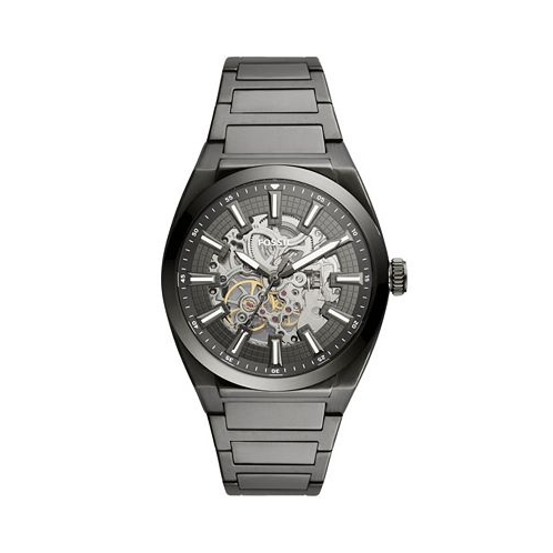 Fossil Mens Everett Gray Stainless Steel Bracelet Watch 42mm