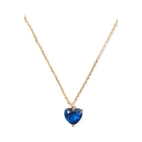 Kate spade new york Gold-Tone September Heart Pendant Necklace 16 + 3 extender