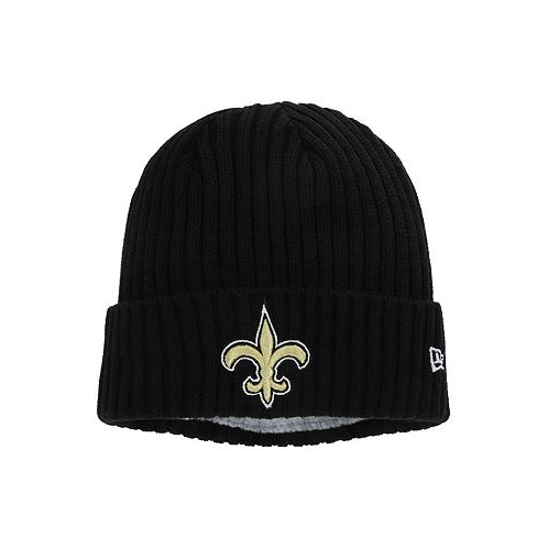 New Era Big Boys Black New Orleans Saints Team Core Classic Cuffed Knit Hat