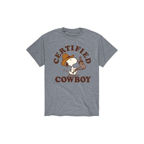 AIRWAVES Mens Peanuts Certified Cowboy T-Shirt