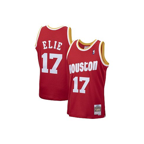 Mitchell & Ness Mens Mario Elie Red Houston Rockets 1993-94 Hardwood Classics Swingman Jersey
