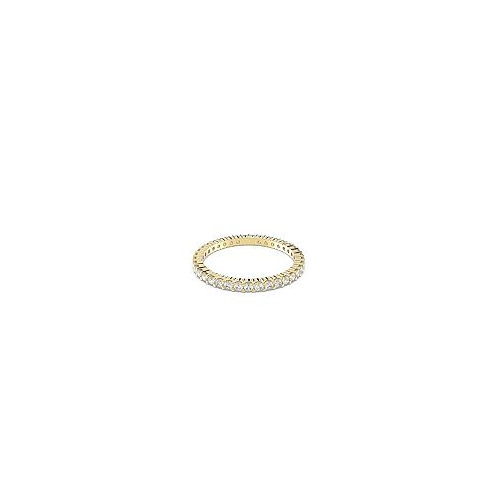 Swarovski Vittore Round Cut Gold Tone Plated Ring