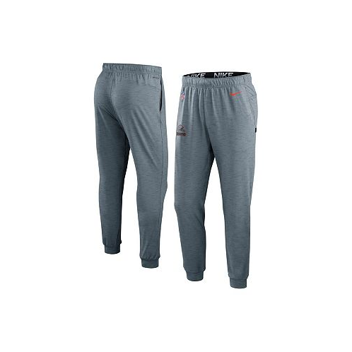 Nike Mens Heather Gray Cleveland Browns Sideline Pop Player Performance Lounge Pants