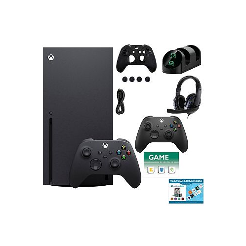 Xbox Series X 1TB Console with Extra Black Controller Accessories Kit and 2 Vouchers