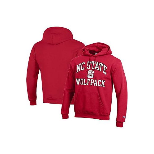 Champion Mens Red NC State Wolfpack High Motor Pullover Hoodie
