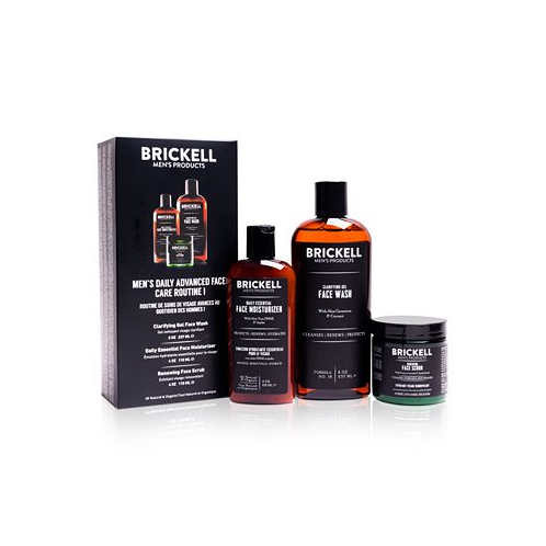 Brickell Mens Products 3-Pc. Mens Daily Advanced Face Care Set - Routine I