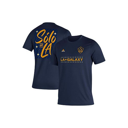 Adidas Mens Navy LA Galaxy Jersey Hook AEROREADY T-shirt