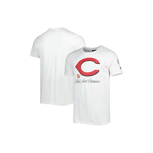 New Era Mens White Cincinnati Reds Historical Championship T-shirt