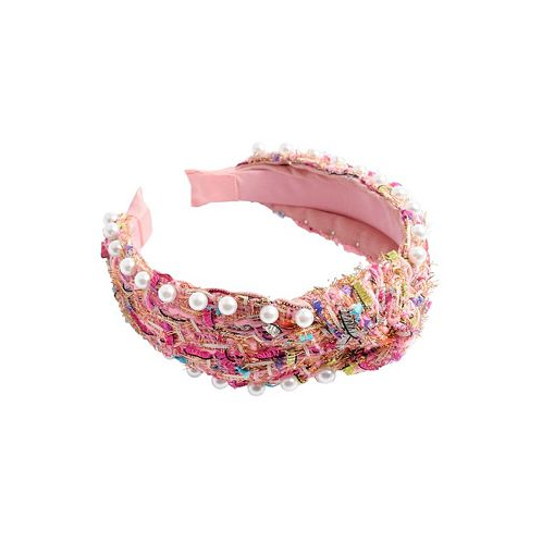 Headbands of Hope Womens It Girl Pearl Headband - Pink