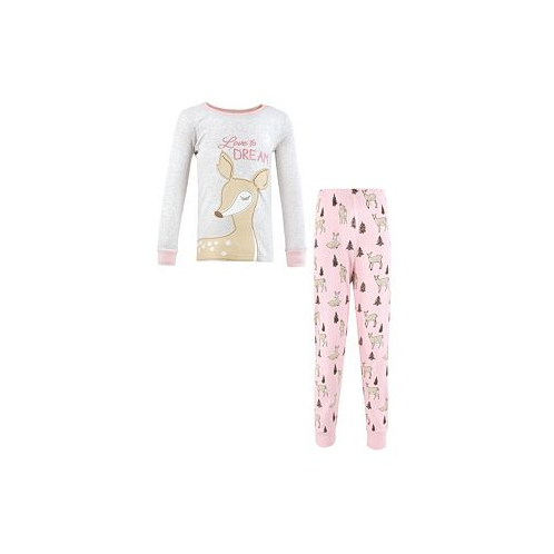 Hudson Baby Little Girls Cotton Pajama Set Deer