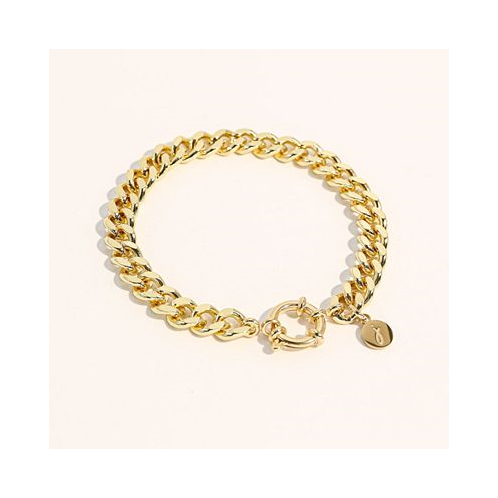 Joey Baby 18K Gold Plated Chunky Cuban Chain - Lisa Bracelet 7 For Women