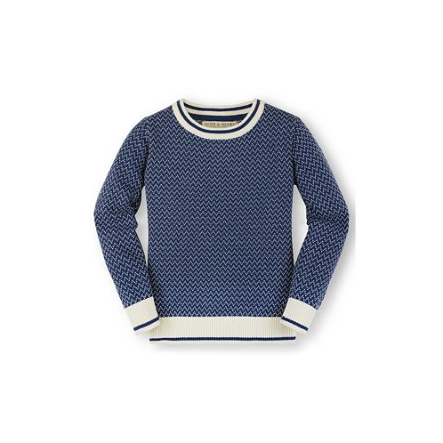 Hope & Henry Boys Organic Cotton Long Sleeve Crew Neck Pullover Sweater Infant