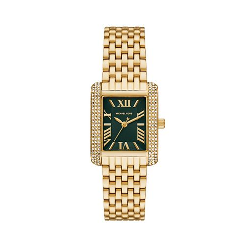 Michael Kors Womens Emery Three-Hand Gold-Tone Stainless Steel Watch 33 x 27mm
