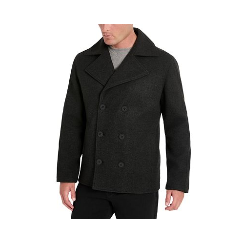 Kenneth Cole Mens Double-Breasted Peacoat