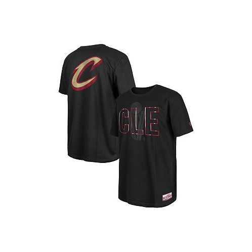 New Era Mens Black Cleveland Cavaliers 2023/24 City Edition Elite Pack T-shirt